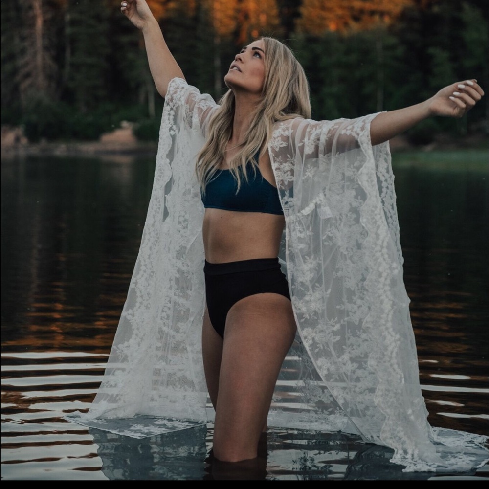 White Lace Kimono